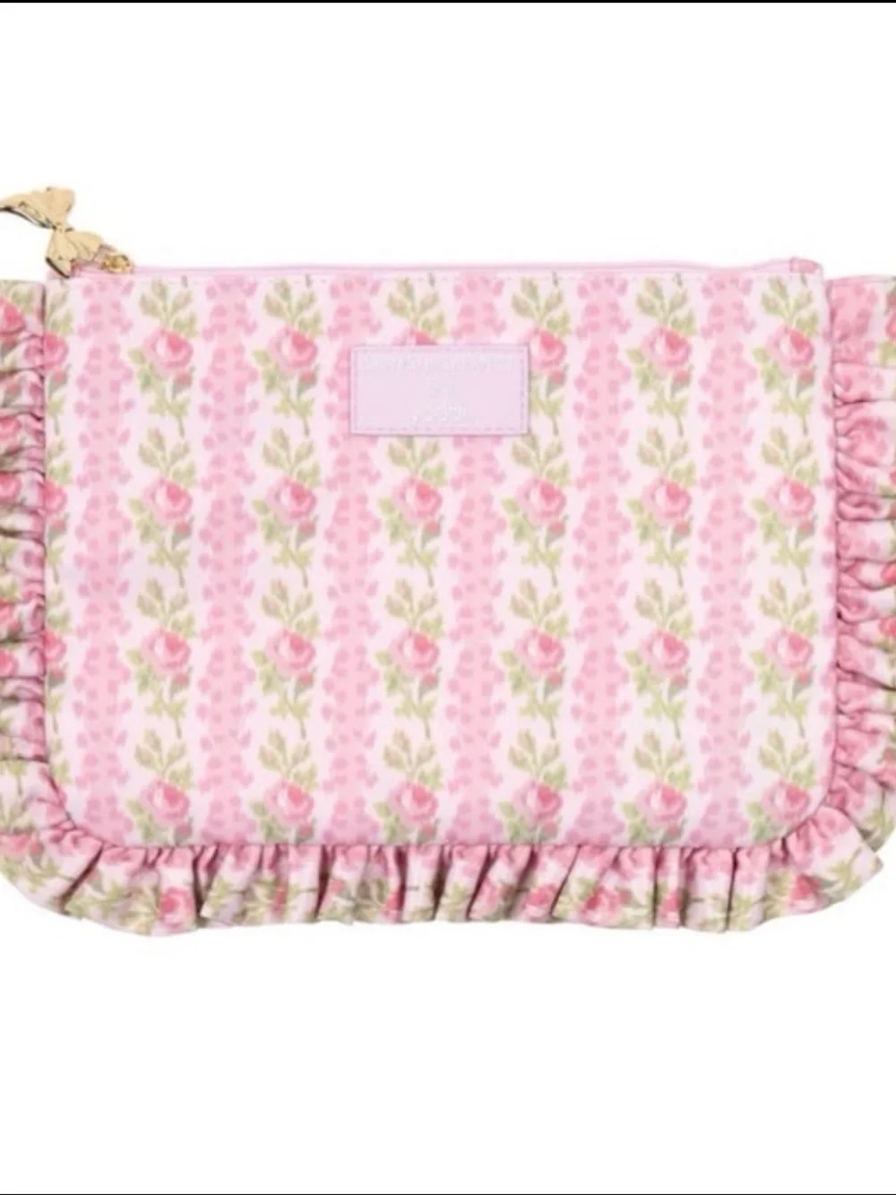 🌸 LoveShackFancy x Target Yoobi Blooming Heirloom Flat Zip Ruffled Pencil Case 🌸